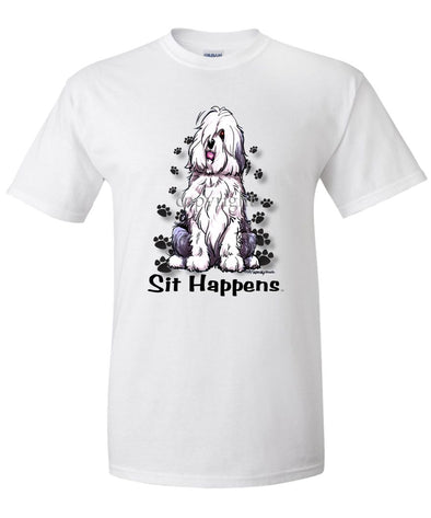 Old English Sheepdog - Sit Happens - T-Shirt