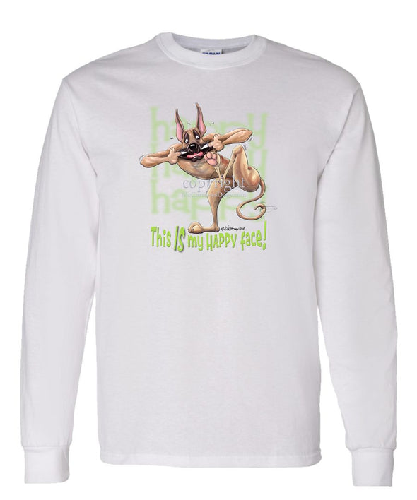 Great Dane - 2 - Who's A Happy Dog - Long Sleeve T-Shirt