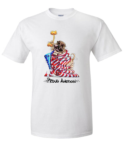 Shar Pei - Proud American - T-Shirt