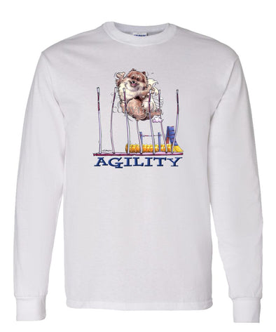 Pomeranian - Agility Weave II - Long Sleeve T-Shirt