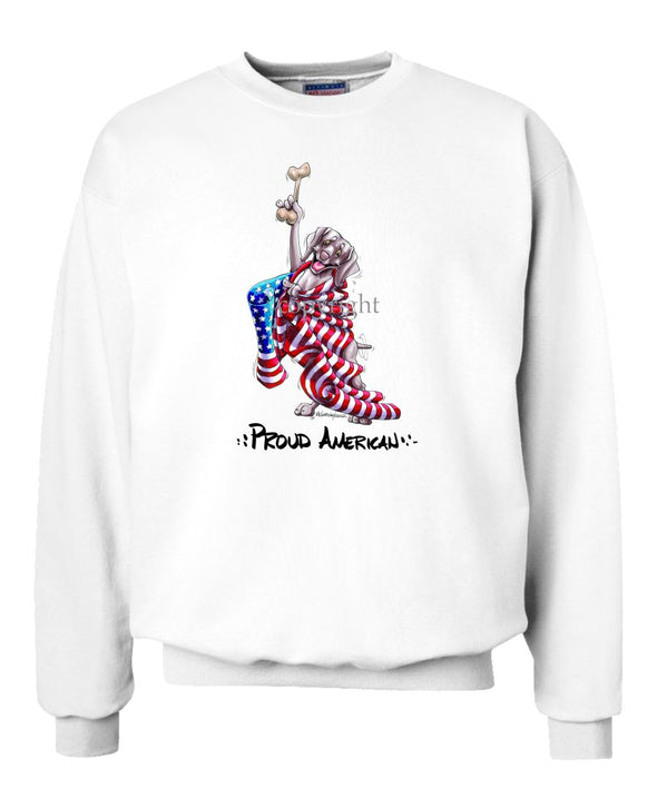 Weimaraner - Proud American - Sweatshirt
