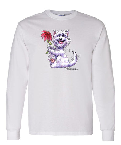 West Highland Terrier - Red Flower - Mike's Faves - Long Sleeve T-Shirt
