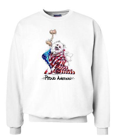 American Eskimo Dog - Proud American - Sweatshirt