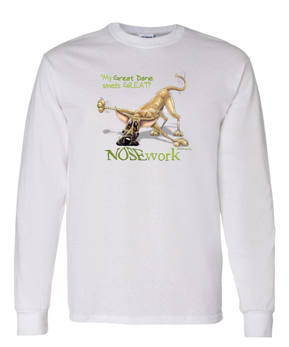 Great Dane - Nosework - Long Sleeve T-Shirt