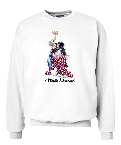 English Springer Spaniel - Proud American - Sweatshirt