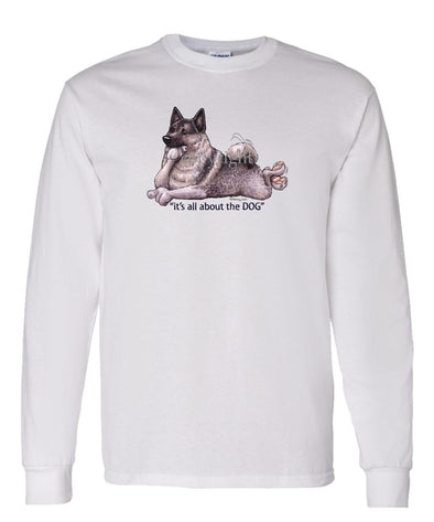 Norwegian Elkhound - All About The Dog - Long Sleeve T-Shirt
