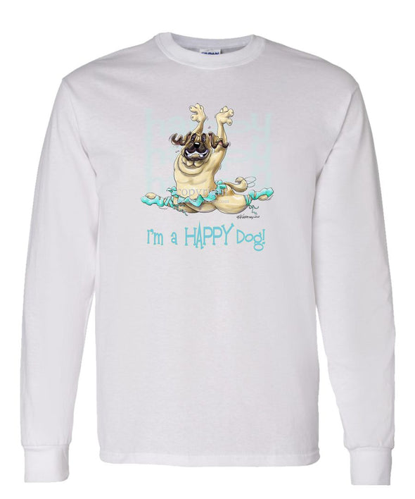 Mastiff - Who's A Happy Dog - Long Sleeve T-Shirt
