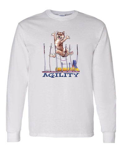 Shiba Inu - Agility Weave II - Long Sleeve T-Shirt