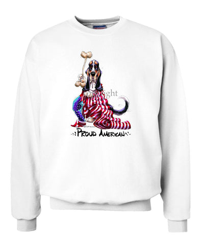 Basset Hound - Proud American - Sweatshirt