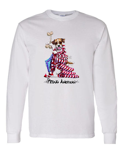 Jack Russell Terrier - Proud American - Long Sleeve T-Shirt