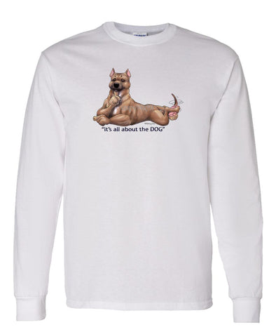 American Staffordshire Terrier - All About The Dog - Long Sleeve T-Shirt