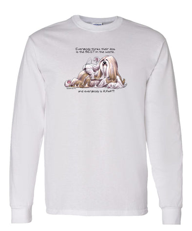 Lhasa Apso - Best Dog in the World - Long Sleeve T-Shirt