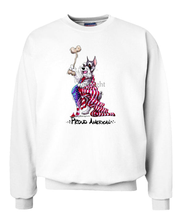 Schnauzer - Proud American - Sweatshirt