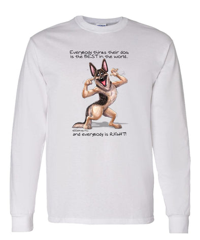 German Shepherd - Best Dog in the World - Long Sleeve T-Shirt