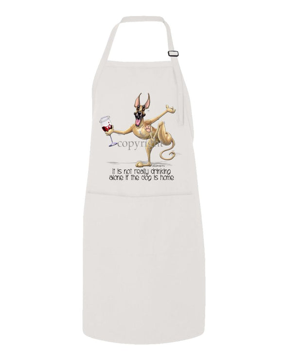 Great Dane - It's Drinking Alone 2 - Apron