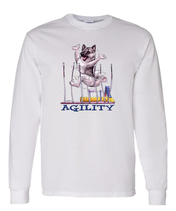 Norwegian Elkhound - Agility Weave II - Long Sleeve T-Shirt
