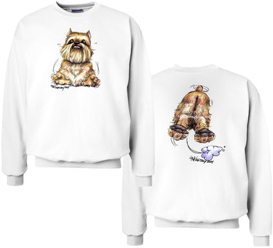 Brussels Griffon - Coming and Going - Sweatshirt (Double Sided)