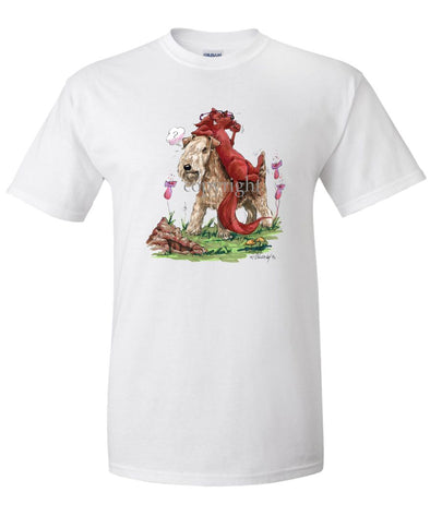 Lakeland Terrier - With Fox - Caricature - T-Shirt