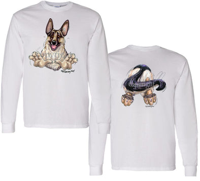 German Shepherd - Coming and Going - Long Sleeve T-Shirt (Double Sided)