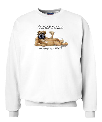 Bullmastiff - Best Dog in the World - Sweatshirt