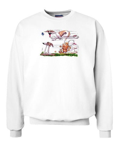 Whippet - Running Over Rabbit - Caricature - Sweatshirt