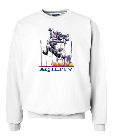 Poodle  Black - Agility Weave II - Sweatshirt