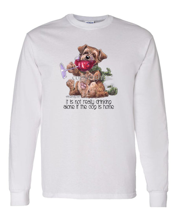 Norfolk Terrier - It's Not Drinking Alone - Long Sleeve T-Shirt
