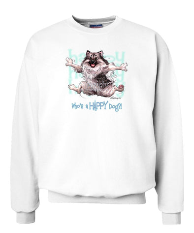 Keeshond - Who's A Happy Dog - Sweatshirt