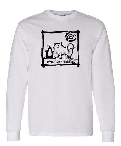 American Eskimo Dog - Cavern Canine - Long Sleeve T-Shirt