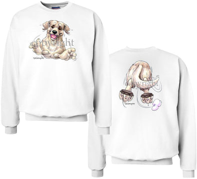 Labrador Retriever  Yellow - Coming and Going - Sweatshirt (Double Sided)