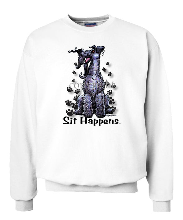 Kerry Blue Terrier - Sit Happens - Sweatshirt