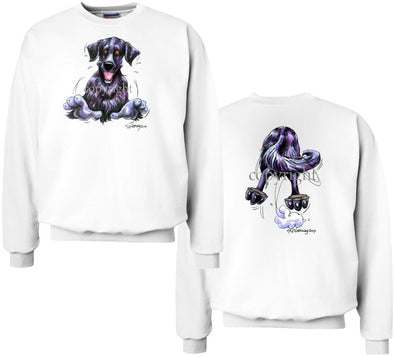 Flat Coated Retriever - Coming and Going - Sweatshirt (Double Sided)