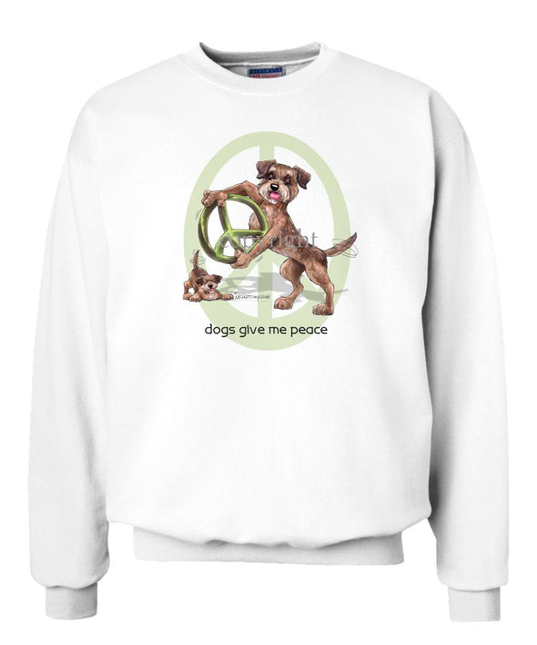 Border Terrier - Peace Dogs - Sweatshirt