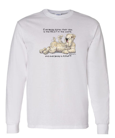 Soft Coated Wheaten - Best Dog in the World - Long Sleeve T-Shirt
