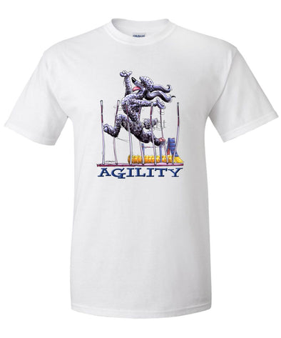Poodle  Black - Agility Weave II - T-Shirt