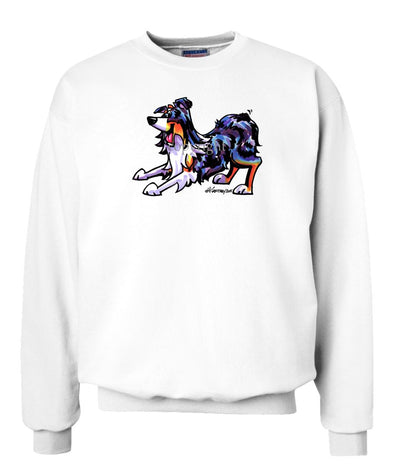 Australian Shepherd  Blue Merle - Cool Dog - Sweatshirt