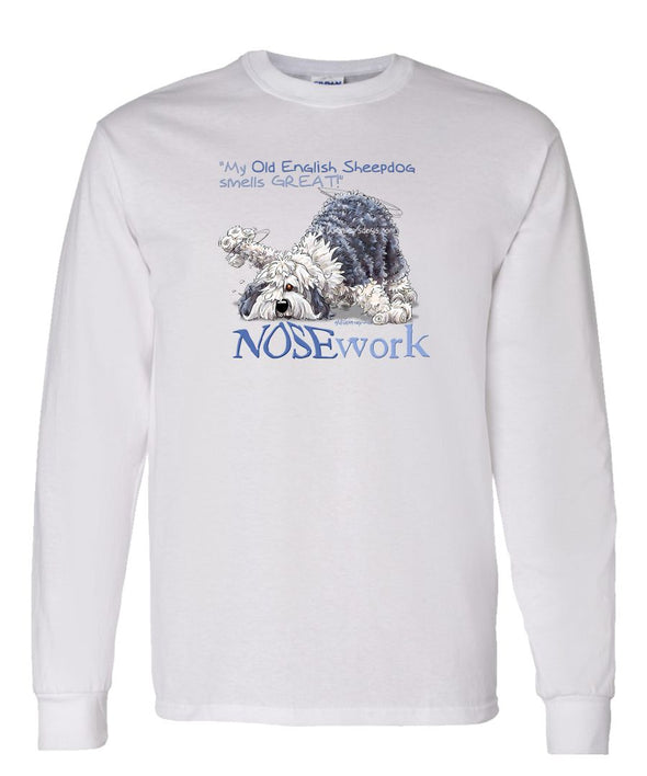 Old English Sheepdog - Nosework - Long Sleeve T-Shirt