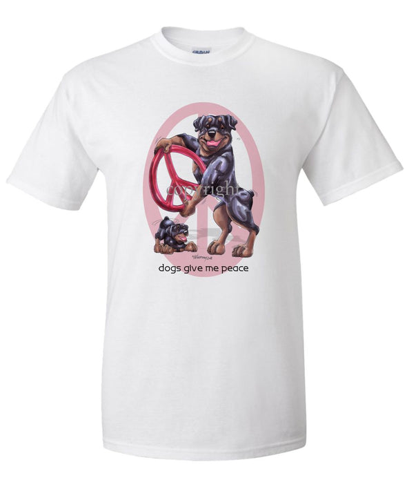 Rottweiler - Peace Dogs - T-Shirt