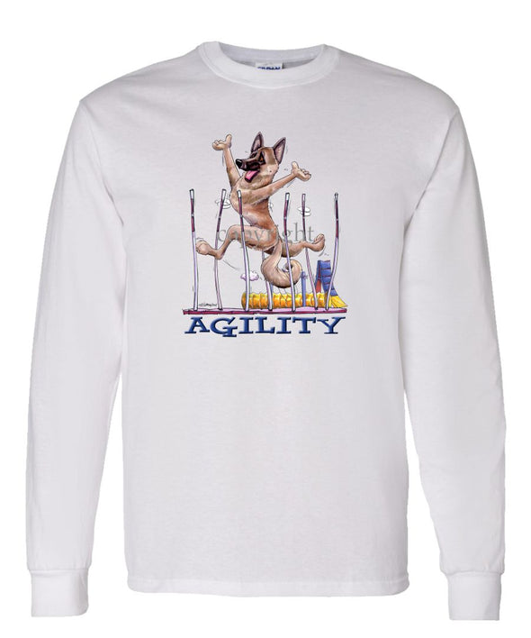 Belgian Malinois - Agility Weave II - Long Sleeve T-Shirt
