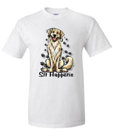 Golden Retriever - Sit Happens - T-Shirt