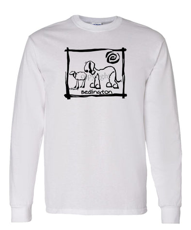 Bedlington Terrier - Cavern Canine - Long Sleeve T-Shirt