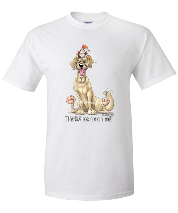 Labrador Retriever  Yellow - Noticing Me - Mike's Faves - T-Shirt