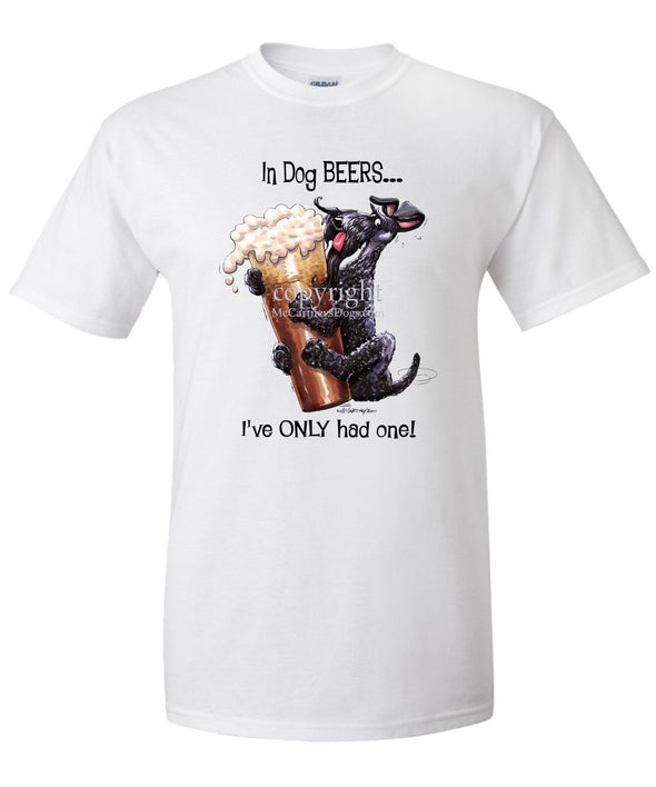 Kerry Blue Terrier - Dog Beers - T-Shirt