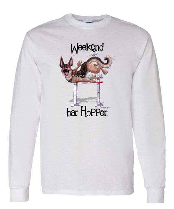 German Shepherd - Weekend Barhopper - Long Sleeve T-Shirt