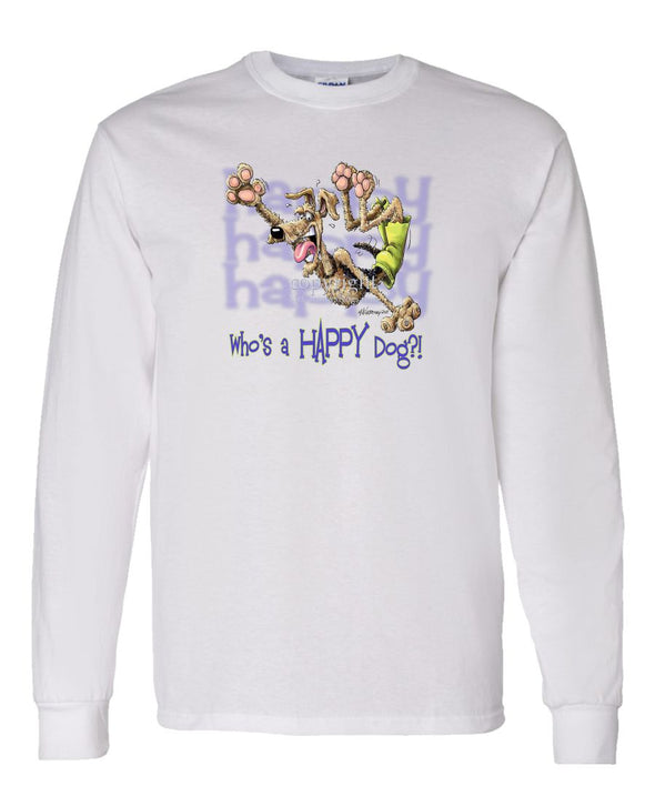 Airedale Terrier - Who's A Happy Dog - Long Sleeve T-Shirt