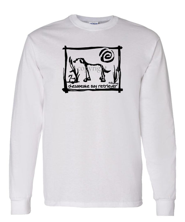 Chesapeake Bay Retriever - Cavern Canine - Long Sleeve T-Shirt