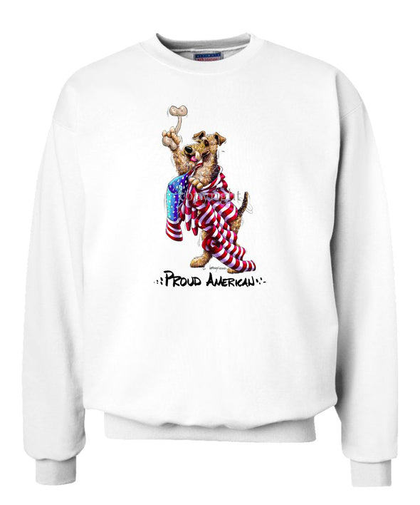 Airedale Terrier - Proud American - Sweatshirt