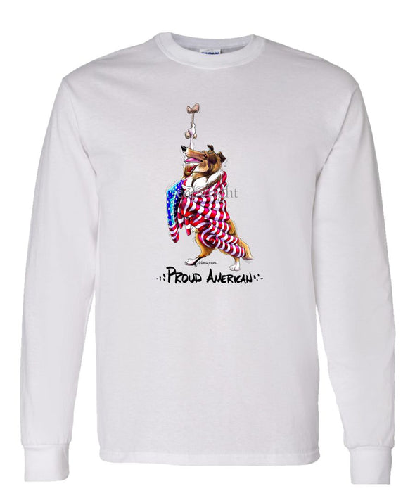 Collie - Proud American - Long Sleeve T-Shirt