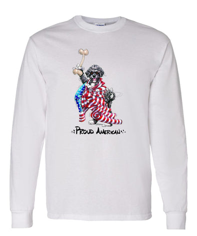 Portuguese Water Dog - Proud American - Long Sleeve T-Shirt