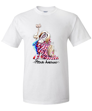 Lhasa Apso - Proud American - T-Shirt